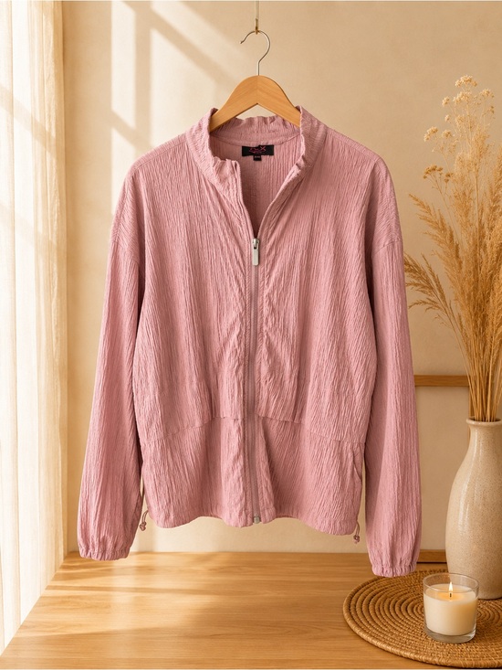 Acx Jackets & Blazers - Light Pink Women's Zip-Front sport Jacket